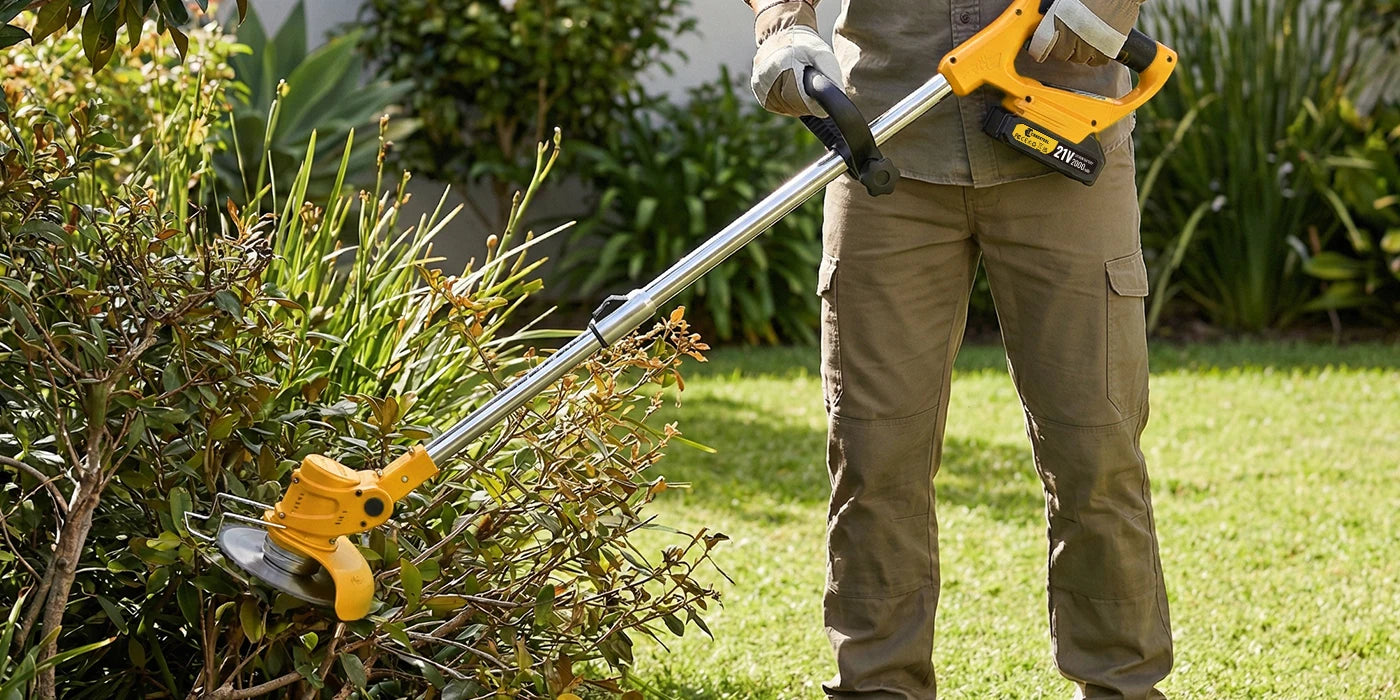 CONENTOOL 21V Accu Grastrimmer met Wielen - 
Gratis verzending in Nederland