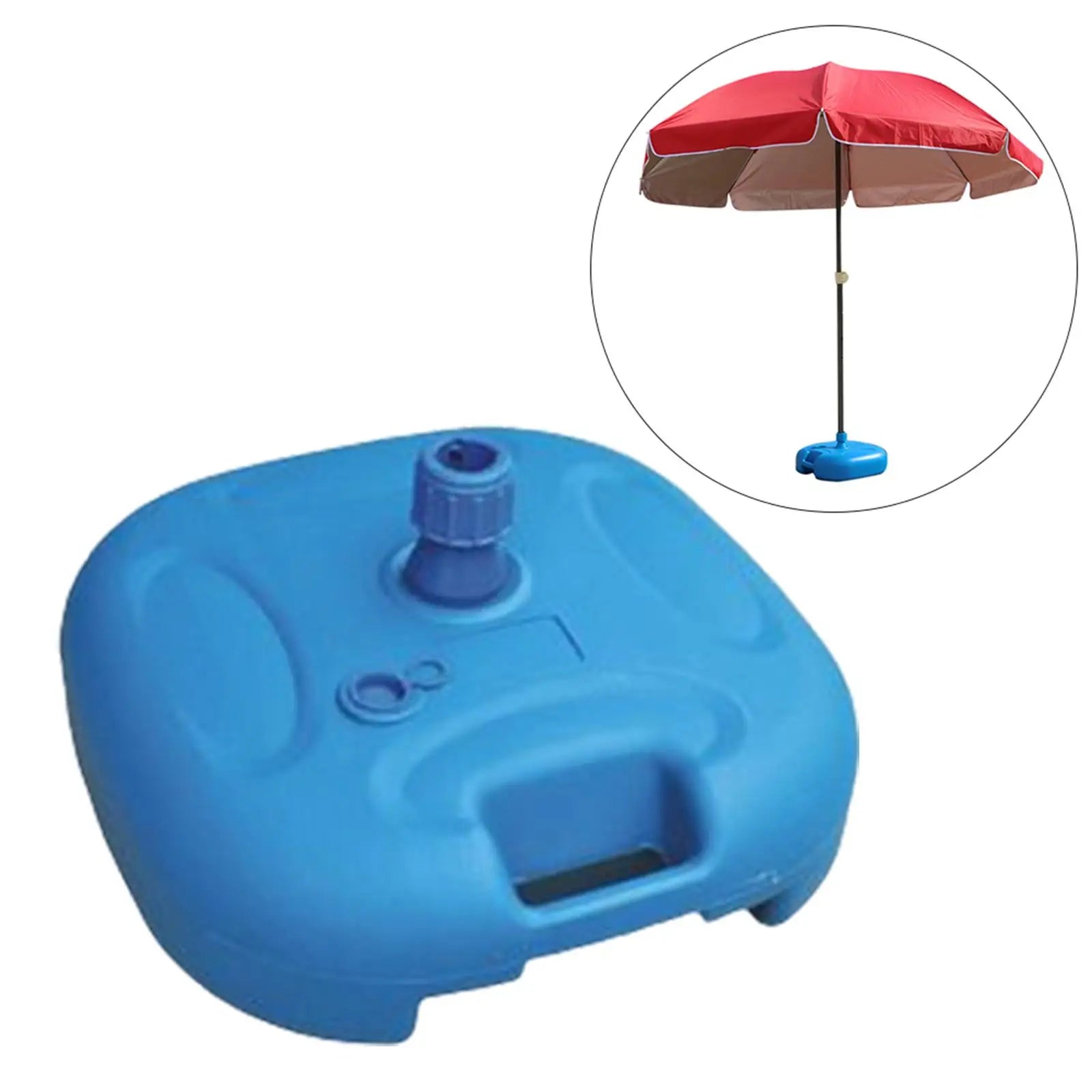 Vulbare Parasolvoet – Watergevulde Umbrella Stand voor Buitenparasols  42x42x17cm - 
Gratis verzending in Nederland