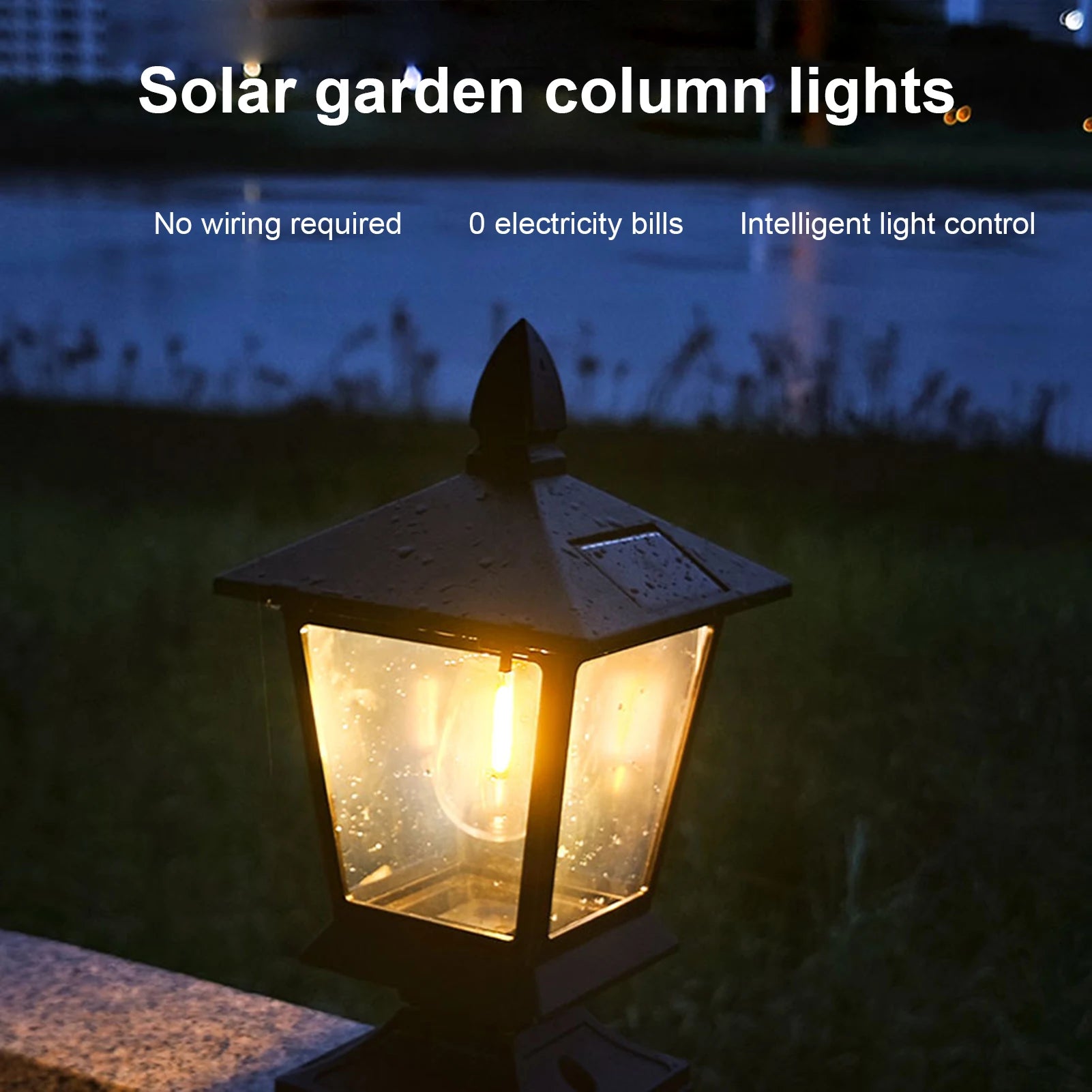 Solar Tuinlamp voor Pilaar - Gratis verzending in Nederland
