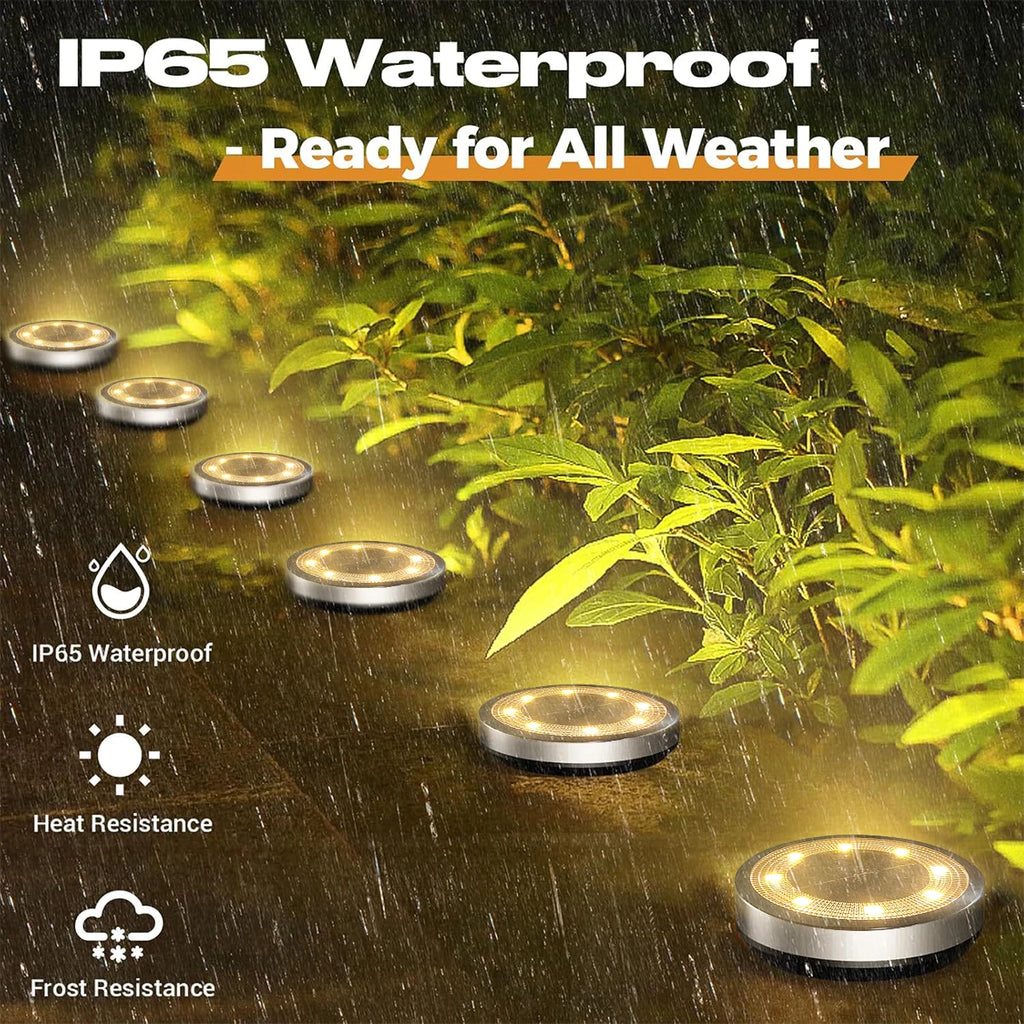 Set van 4 stuks. Solar grondlampen IP65 waterdicht  - Gratis verzending in Nederland