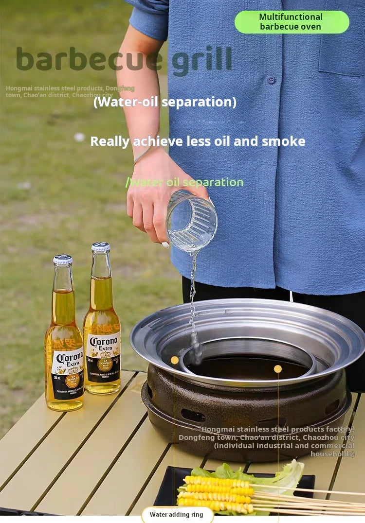 Koreaanse ronde BBQ grill -Gratis verzending in Nederland