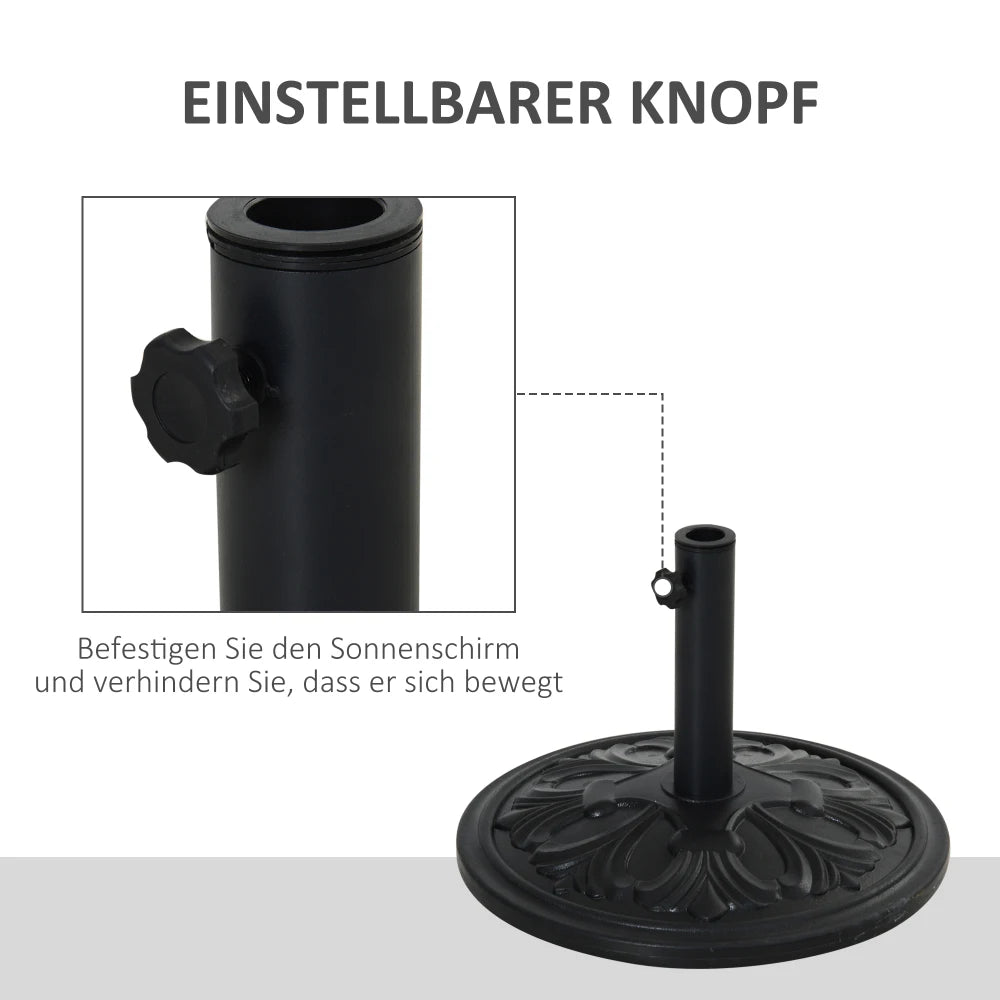 13 kg Ronde Parasolvoet - 
Gratis verzending in Nederland