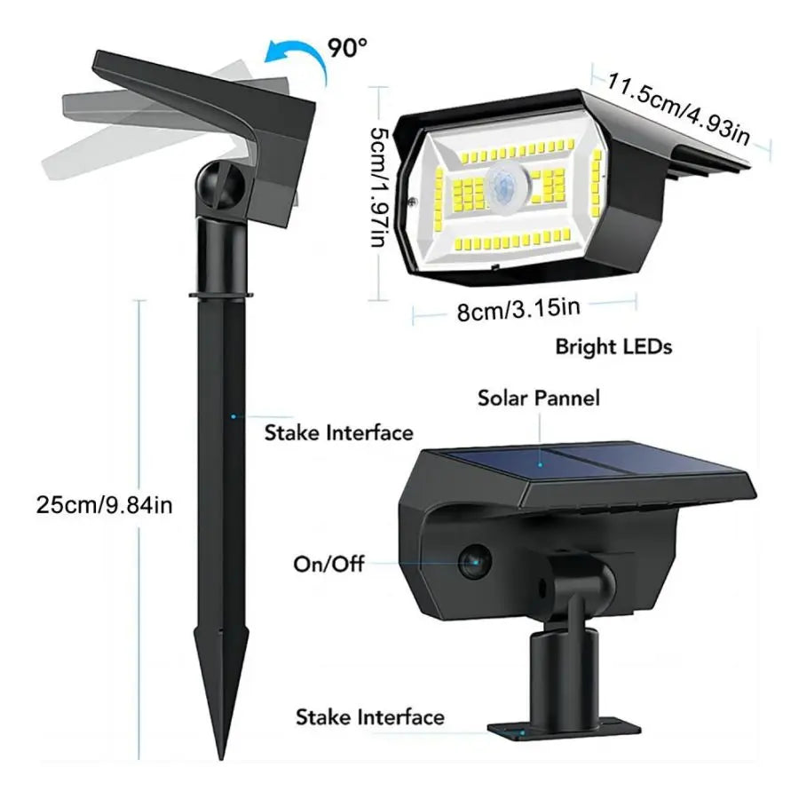 72/68 LED Solar Tuinspots - 
Gratis verzending in Nederland