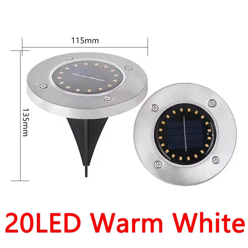 4/8 Stuks Solar Grondspots – 8/20 LED Buitenverlichting voor Tuin en Pad - 
Gratis verzending in Nederland