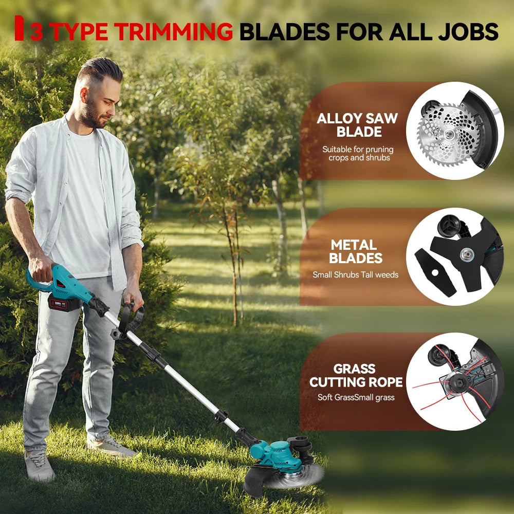 ONEVAN 9 inch Accu Grastrimmer - Gratis verzending in Nederland