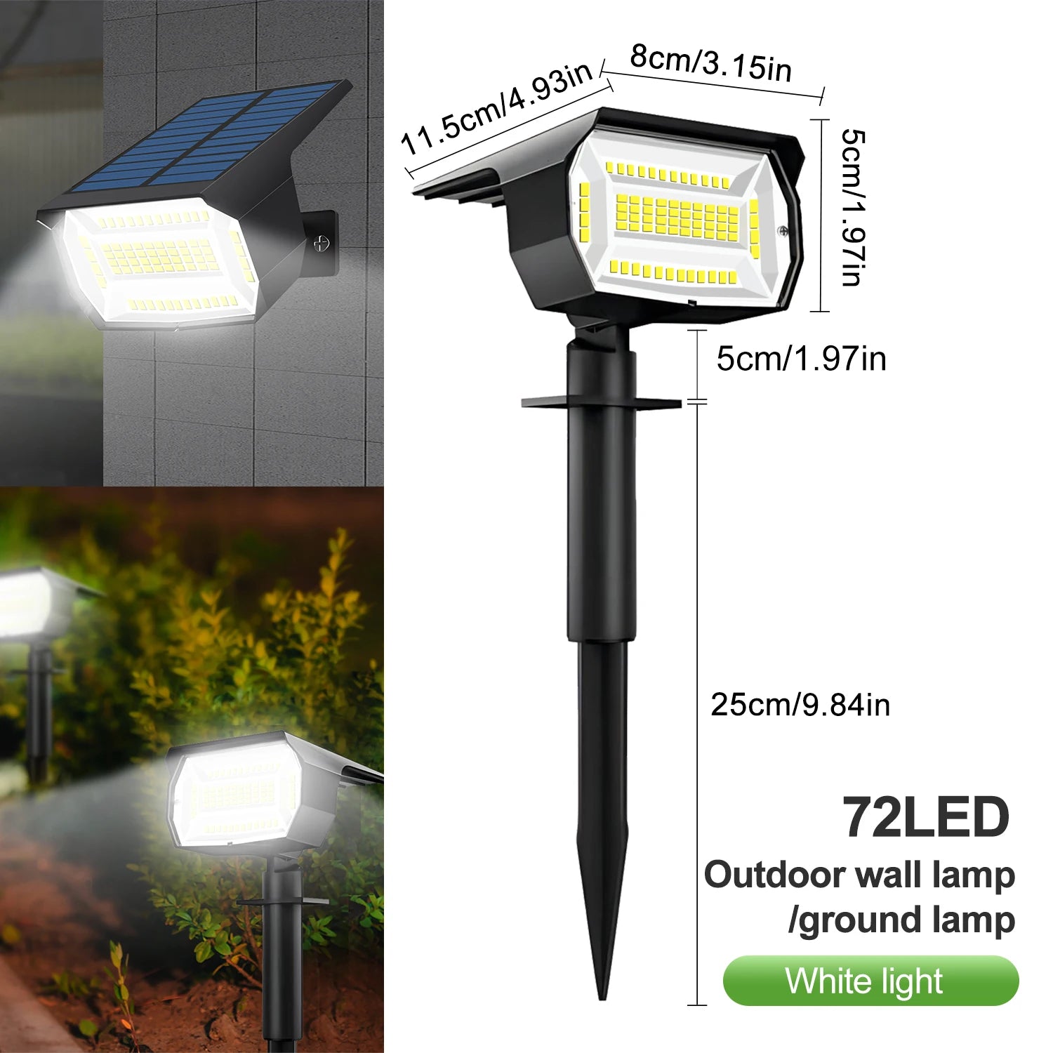 72/68 LED Solar Tuinspots - 
Gratis verzending in Nederland