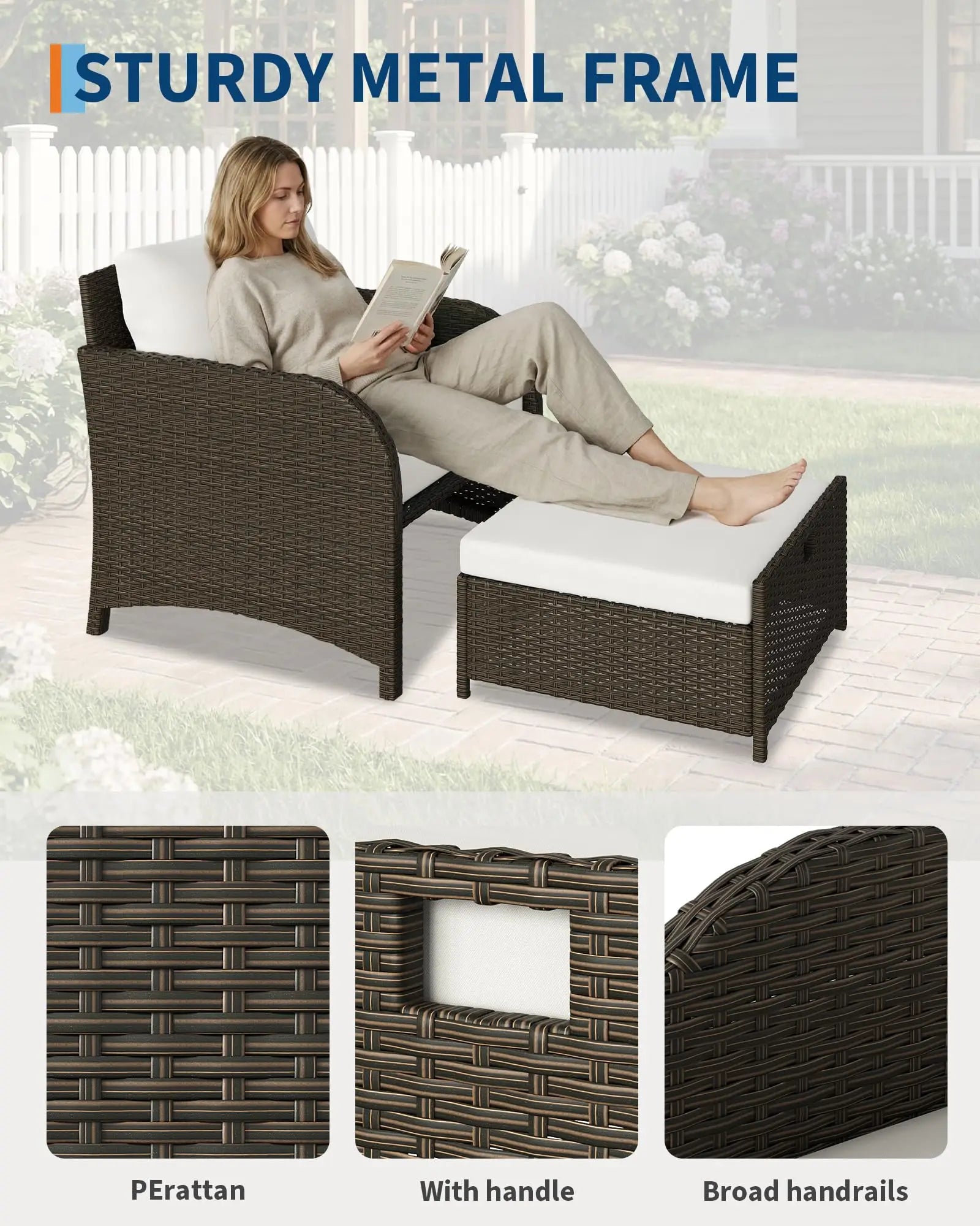 5-delige Rattan Tuinmeubelset - 
Gratis verzending in Nederland