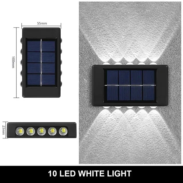 12 LED Solar Wandlamp – Waterdichte Tuinverlichting voor Buiten - 
Gratis verzending in Nederland