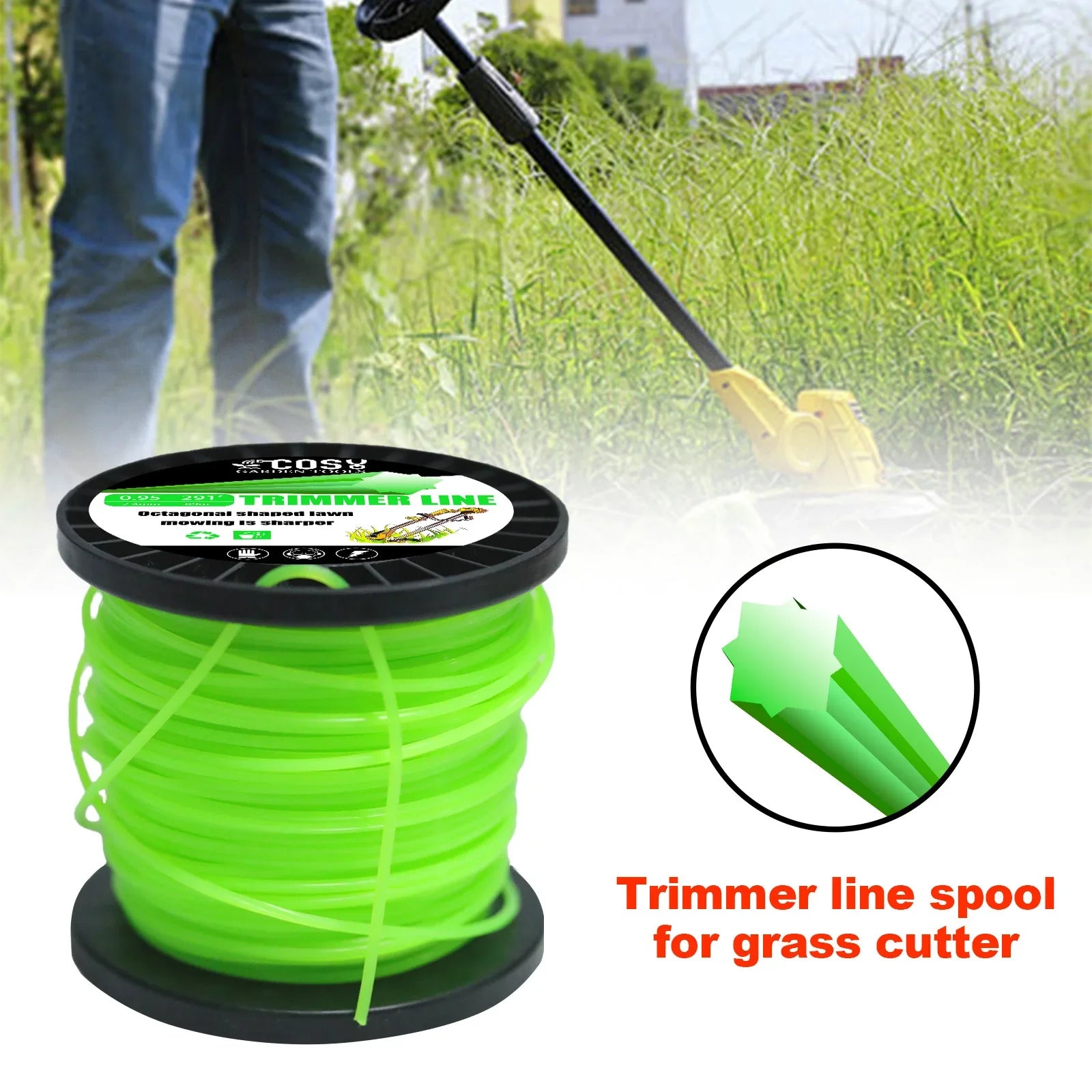 1LB Nylon Octagonal shape Mowing Trimmer Line - 
Gratis verzending in Nederland