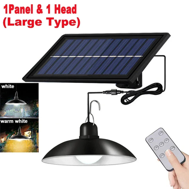 Solar Hanglamp Buiten – Waterdichte Dubbele LED Lamp op Zonne-energie - 
Gratis verzending in Nederland