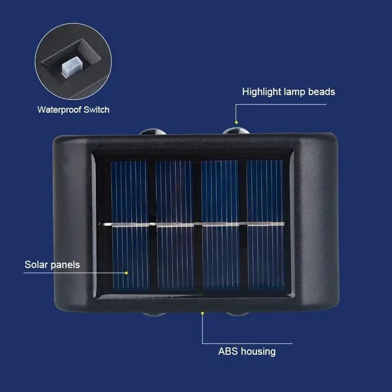 12 LED Solar Wandlamp – Waterdichte Tuinverlichting voor Buiten - 
Gratis verzending in Nederland