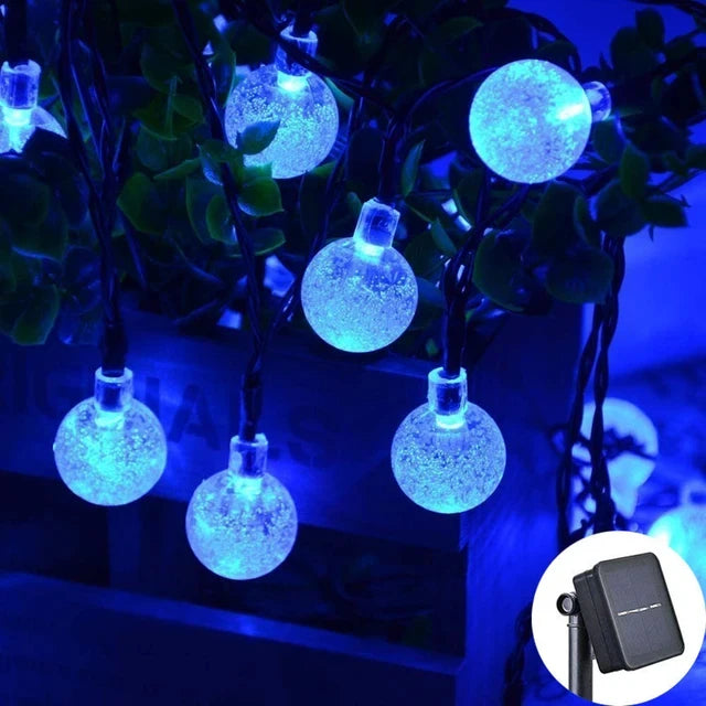 Solar Globe Lichtketting – Waterdichte LED Sfeerverlichting met 8 Modi, 4 Kleuren - 
Gratis verzending in Nederland
