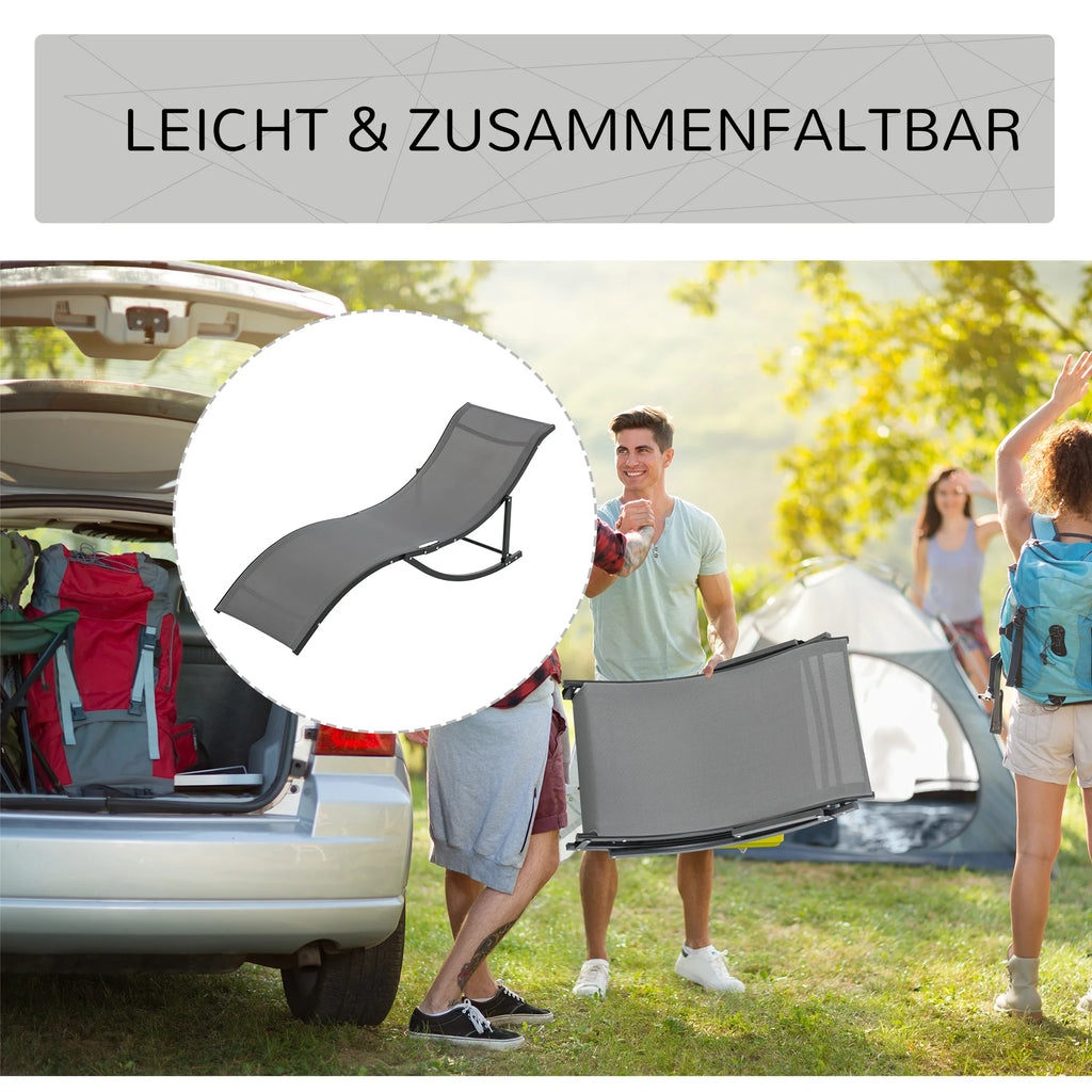 2-delige S-vormige Zonneligstoel Set - Gratis verzending in Nederland