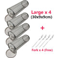 Roterende BBQ Grillmand – RVS Grilling Basket (1–4 stuks) - 
Gratis verzending in Nederland