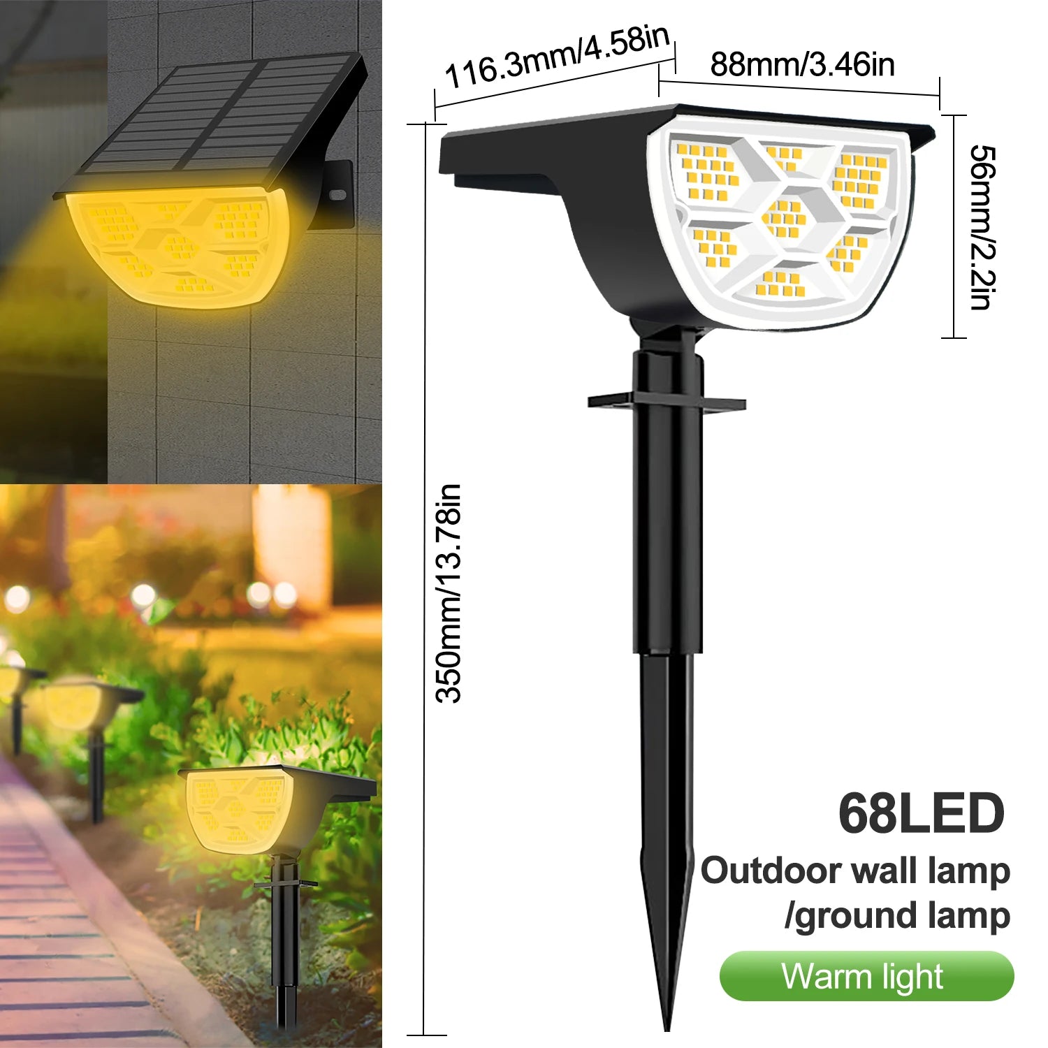 72/68 LED Solar Tuinspots - 
Gratis verzending in Nederland