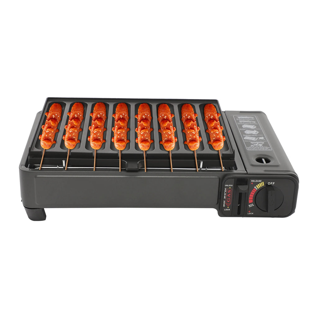 Tafelmodel Gas BBQ – 42 × 26 × 11 cm Draagbare en Demonteerbare Gasbarbecue - 
Gratis verzending in Nederland