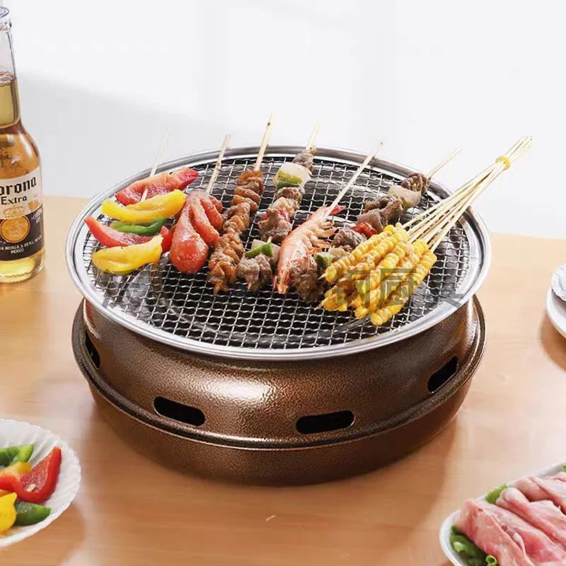 Koreaanse ronde BBQ grill -Gratis verzending in Nederland