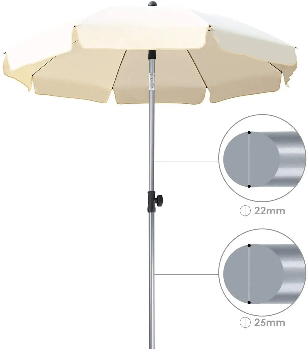 Ronde Parasol 200 cm – Buitenparasol voor Tuin, Balkon en Terras - 
Gratis verzending in Nederland