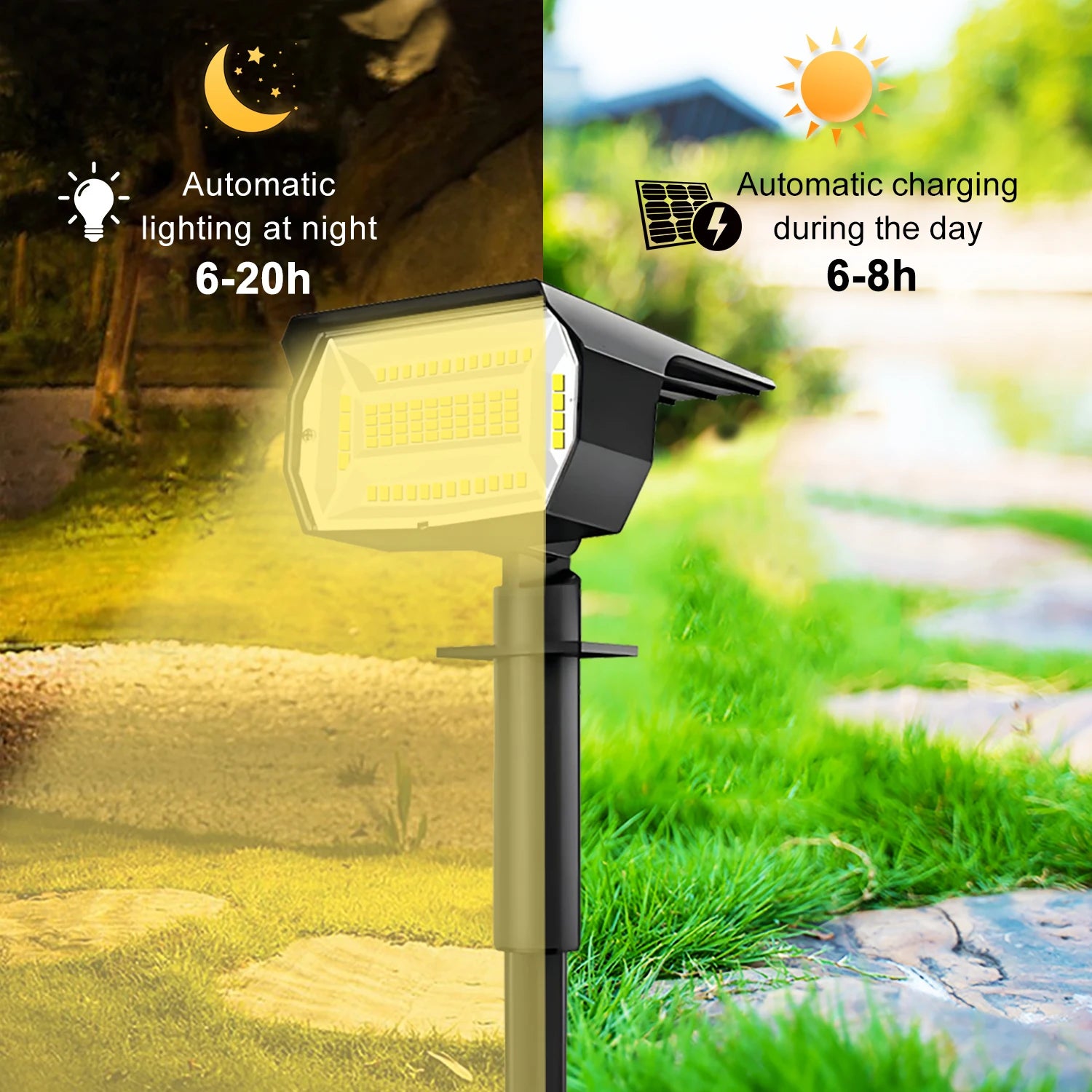 72/68 LED Solar Tuinspots - 
Gratis verzending in Nederland