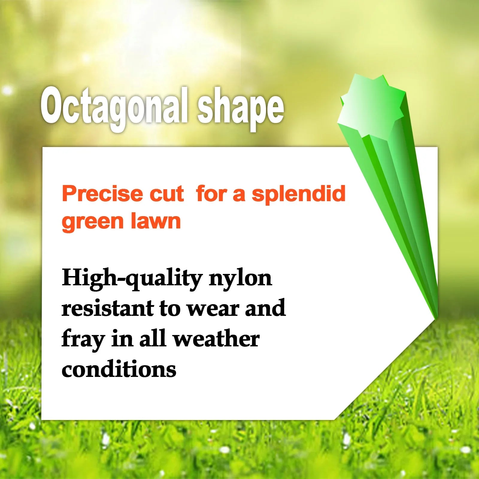 1LB Nylon Octagonal shape Mowing Trimmer Line - 
Gratis verzending in Nederland