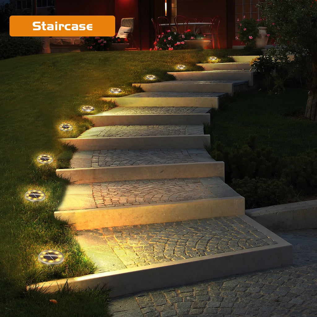 Set van 4 stuks. Solar grondlampen IP65 waterdicht  - Gratis verzending in Nederland