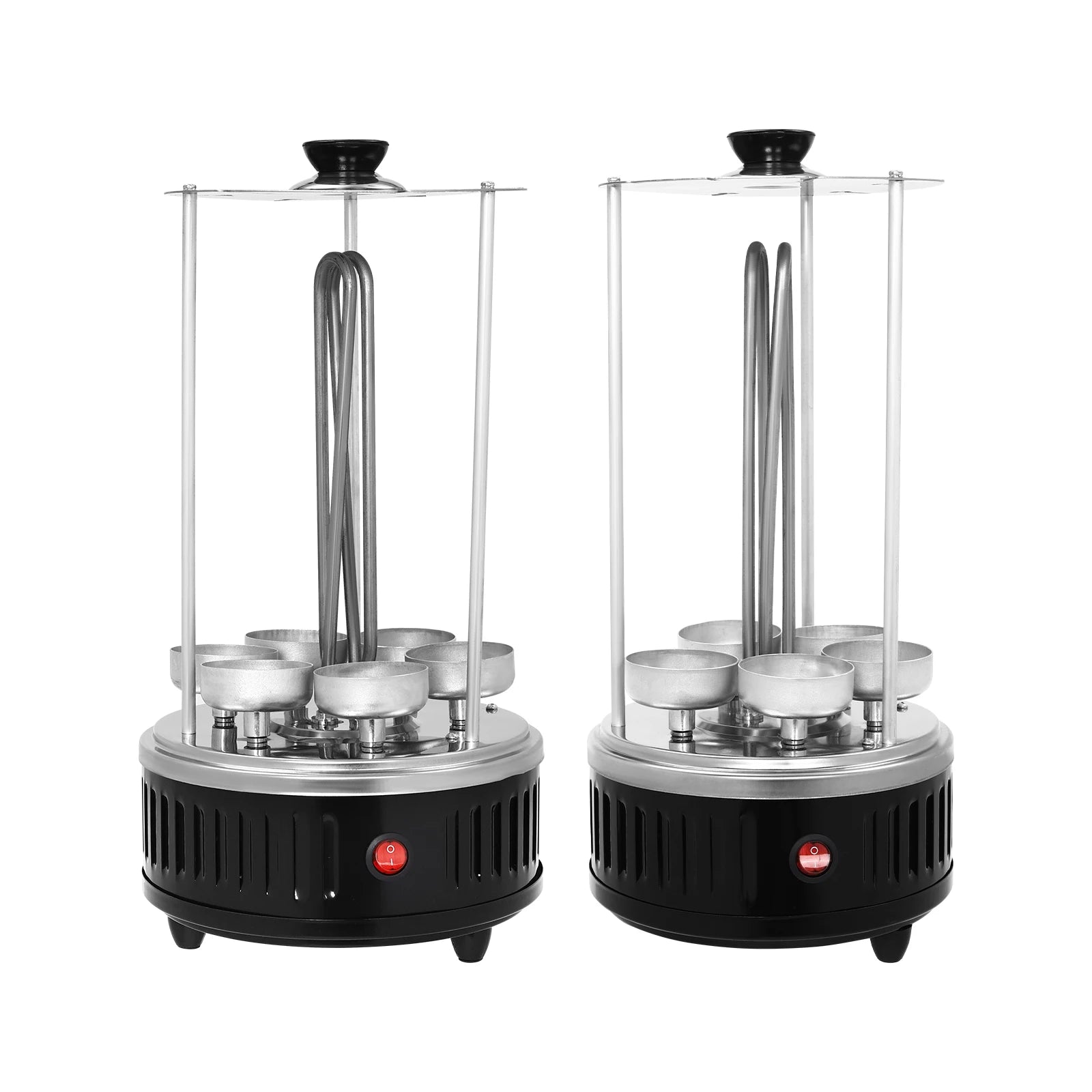 1000W verticale elektrische grill RVS – met rotisserie & 6 spiesen, rookvrij BBQ’en thuis 
Gratis verzending in Nederland.