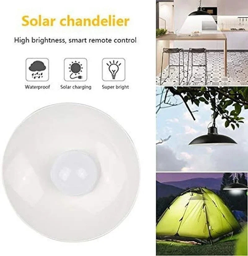 Solar Hanglamp Buiten – Waterdichte Dubbele LED Lamp op Zonne-energie - 
Gratis verzending in Nederland