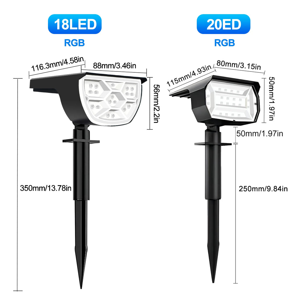 72/68 LED Solar Tuinspots - 
Gratis verzending in Nederland
