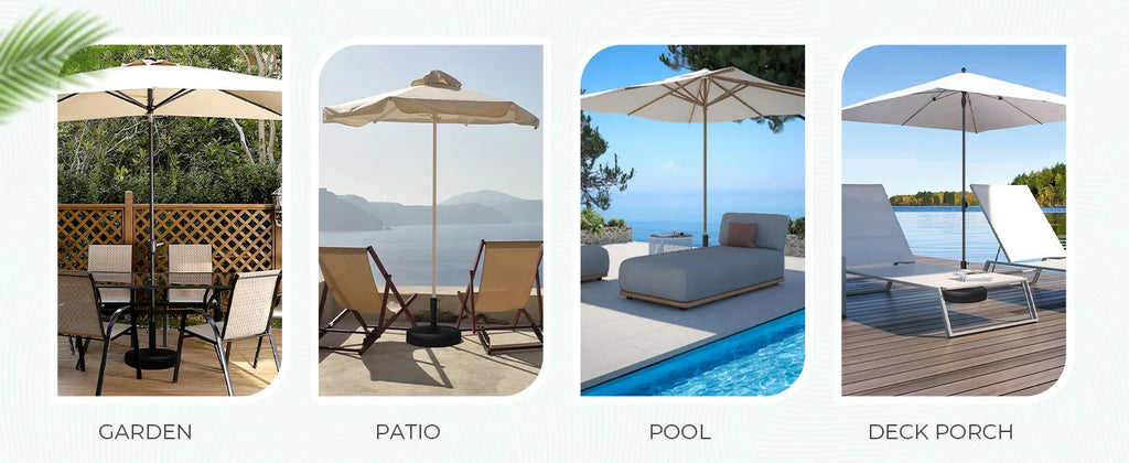 22L Parasolvoet – Vulbare Patio Umbrella Stand voor Buitenparasols - 
Gratis verzending in Nederland