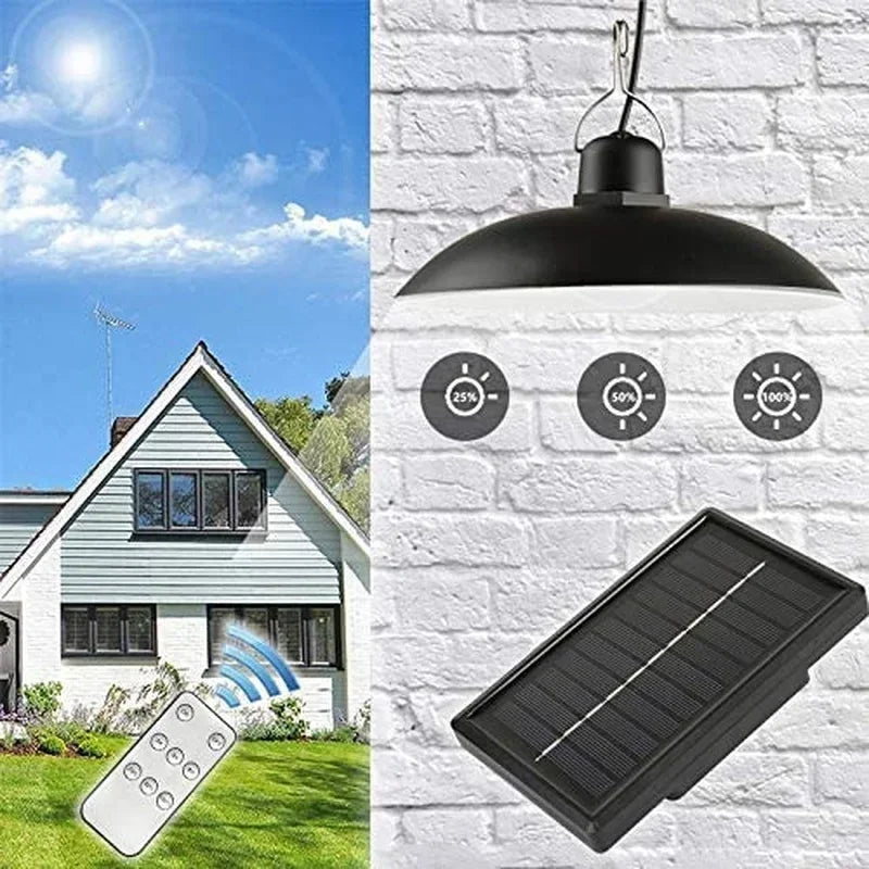 Solar Hanglamp Buiten – Waterdichte Dubbele LED Lamp op Zonne-energie - 
Gratis verzending in Nederland