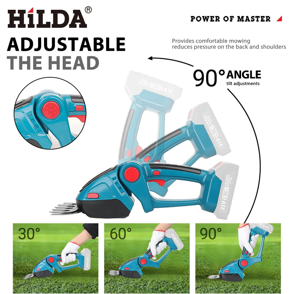 HILDA 2-in-1 Accu Heggenschaar & Gras-/Onkruidschaar - 
Gratis verzending in Nederland