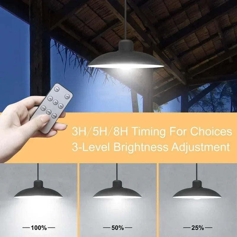 Solar Hanglamp Buiten – Waterdichte Dubbele LED Lamp op Zonne-energie - 
Gratis verzending in Nederland