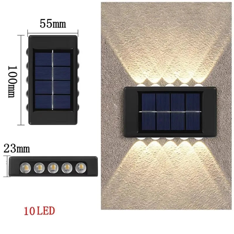 12 LED Solar Wandlamp – Waterdichte Tuinverlichting voor Buiten - 
Gratis verzending in Nederland