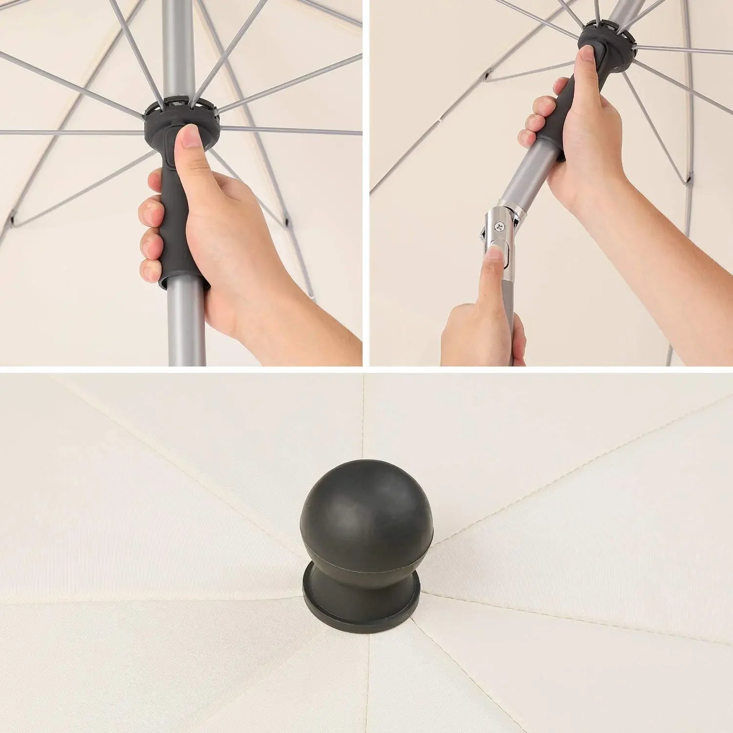 Ronde Parasol 200 cm – Buitenparasol voor Tuin, Balkon en Terras - 
Gratis verzending in Nederland