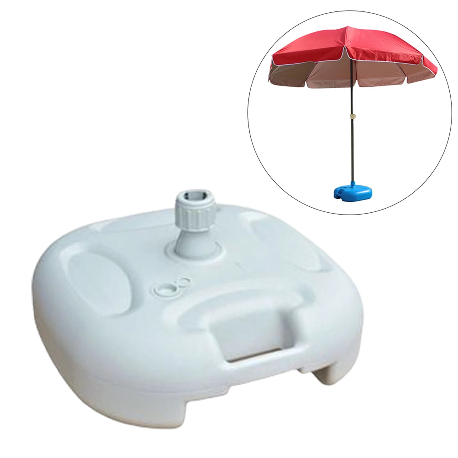 Vulbare Parasolvoet – Watergevulde Umbrella Stand voor Buitenparasols  42x42x17cm - 
Gratis verzending in Nederland