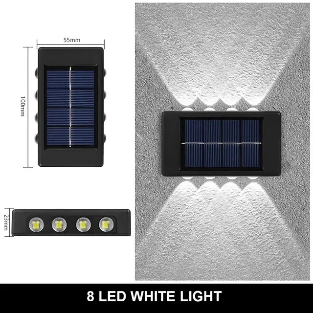 12 LED Solar Wandlamp – Waterdichte Tuinverlichting voor Buiten - 
Gratis verzending in Nederland
