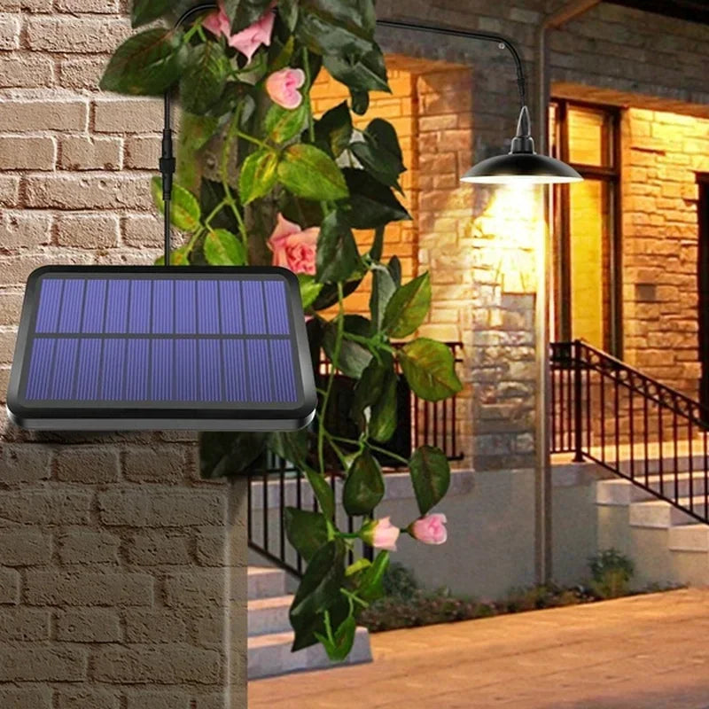 Solar Hanglamp Buiten – Waterdichte Dubbele LED Lamp op Zonne-energie - 
Gratis verzending in Nederland