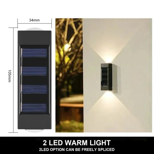 12 LED Solar Wandlamp – Waterdichte Tuinverlichting voor Buiten - 
Gratis verzending in Nederland