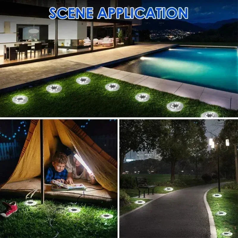 4/8 Stuks Solar Grondspots – 8/20 LED Buitenverlichting voor Tuin en Pad - 
Gratis verzending in Nederland