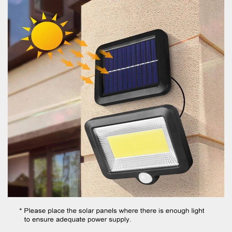 COB Solar Wandlamp met Bewegingssensor -
Gratis verzending in Nederland