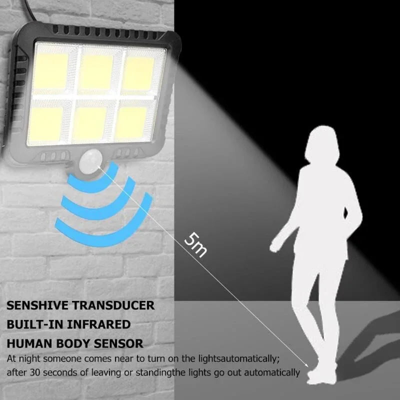 COB Solar Wandlamp met Bewegingssensor -
Gratis verzending in Nederland
