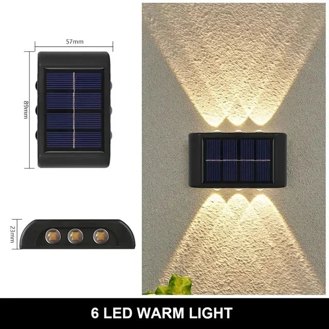 12 LED Solar Wandlamp – Waterdichte Tuinverlichting voor Buiten - 
Gratis verzending in Nederland