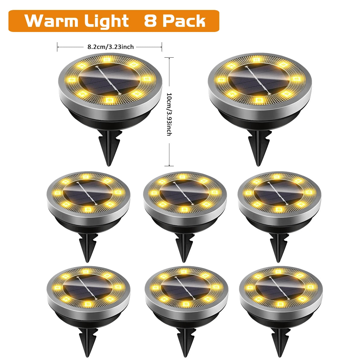 Set van 4 stuks. Solar grondlampen IP65 waterdicht  - Gratis verzending in Nederland