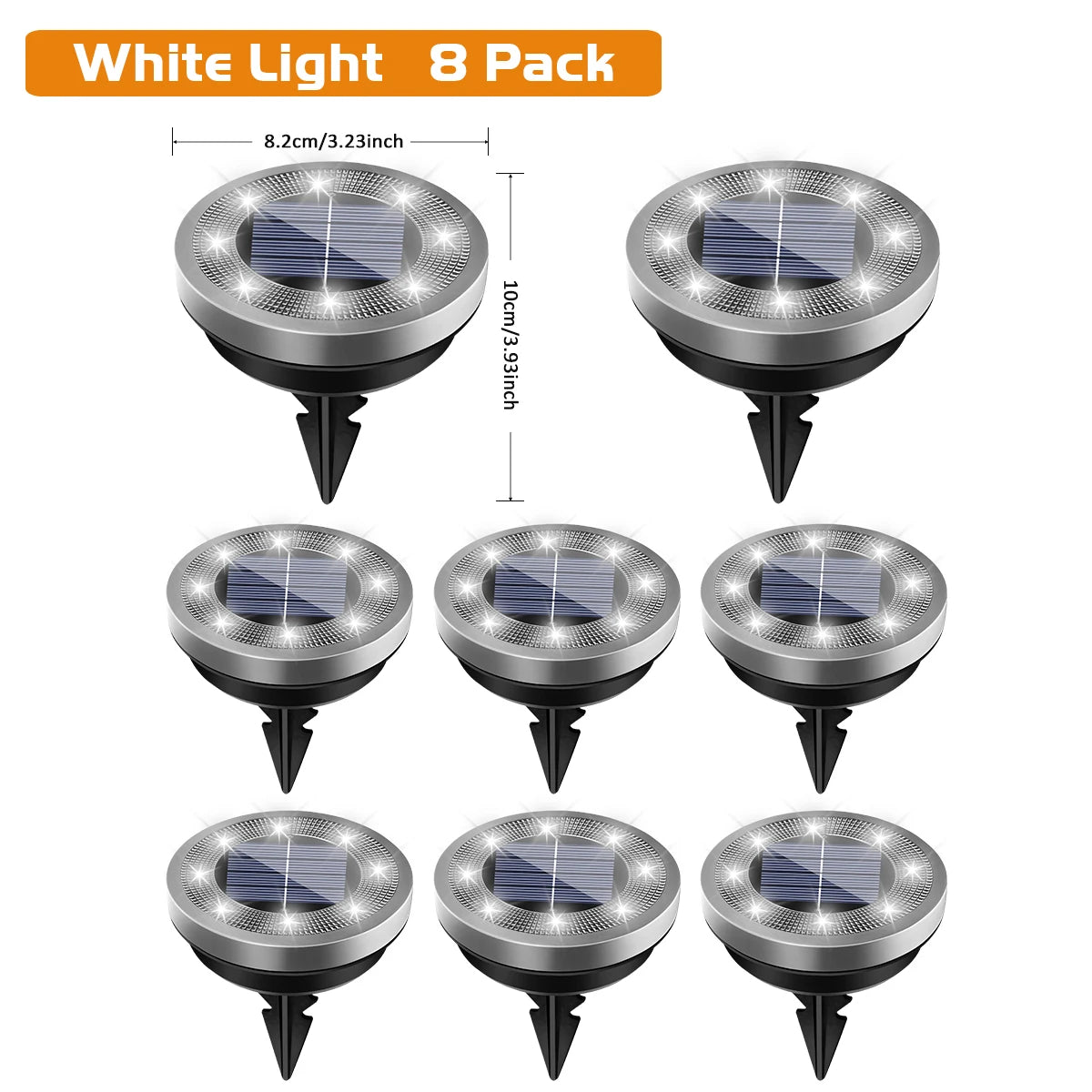 Set van 4 stuks. Solar grondlampen IP65 waterdicht  - Gratis verzending in Nederland