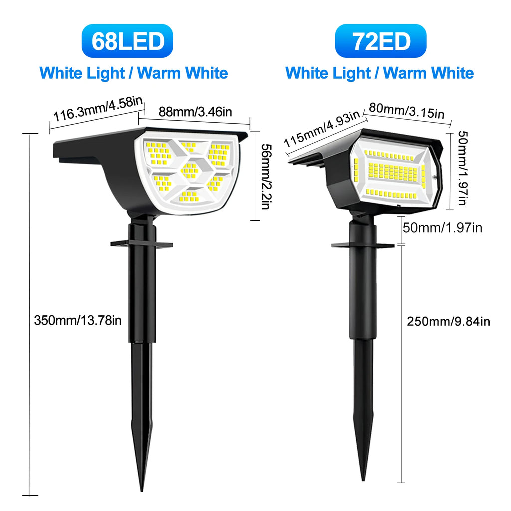 72/68 LED Solar Tuinspots - 
Gratis verzending in Nederland