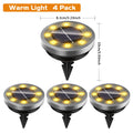 Set van 4 stuks. Solar grondlampen IP65 waterdicht  - Gratis verzending in Nederland