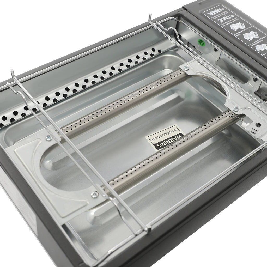 Tafelmodel Gas BBQ – 42 × 26 × 11 cm Draagbare en Demonteerbare Gasbarbecue - 
Gratis verzending in Nederland