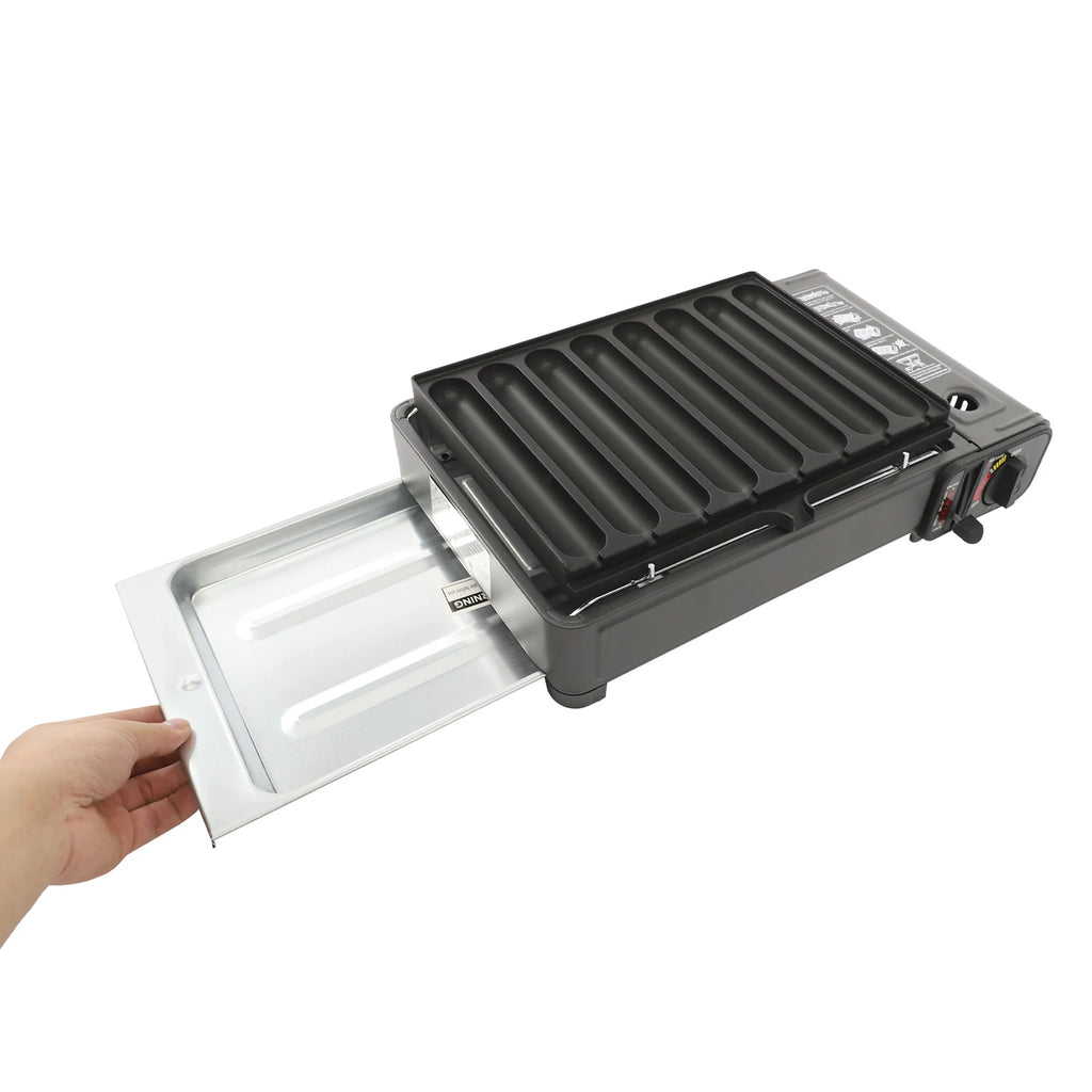Tafelmodel Gas BBQ – 42 × 26 × 11 cm Draagbare en Demonteerbare Gasbarbecue - 
Gratis verzending in Nederland