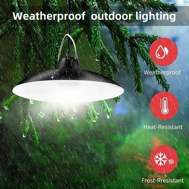 Solar Hanglamp Buiten – Waterdichte Dubbele LED Lamp op Zonne-energie - 
Gratis verzending in Nederland