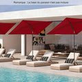 Rechthoekige Patio Parasol – 213 × 140 cm Zonwering voor Balkon en Terras - 
Gratis verzending in Nederland